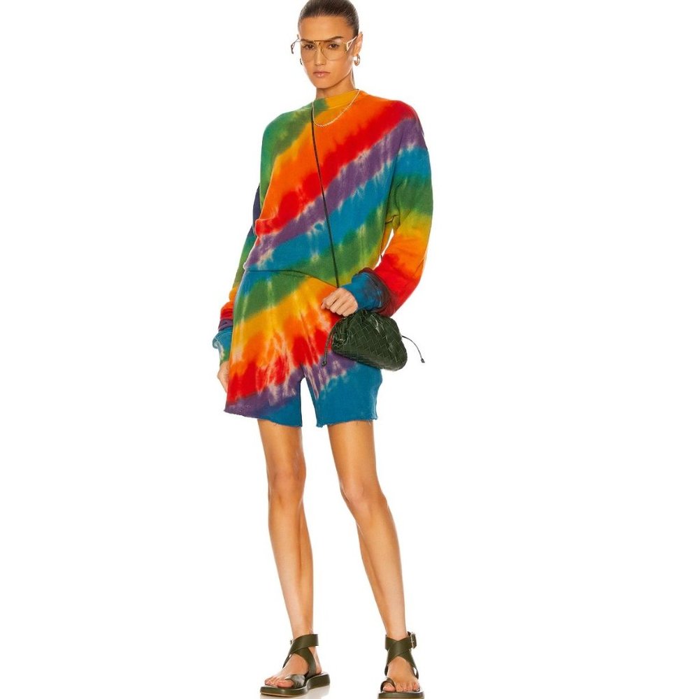 The Elder Statesman - RAINBOW VOID SWEATSHORT